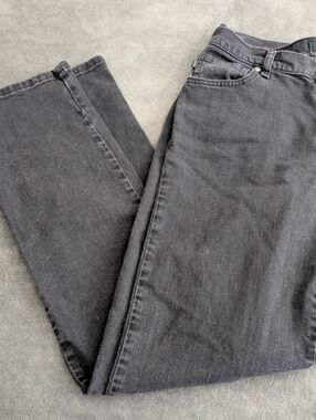 Lee Relaxed Fit Straight Leg Jeans - Women's 8 Long - Black